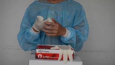 Malaysia Price Medical Grade Disposable Latex Examination Gloves